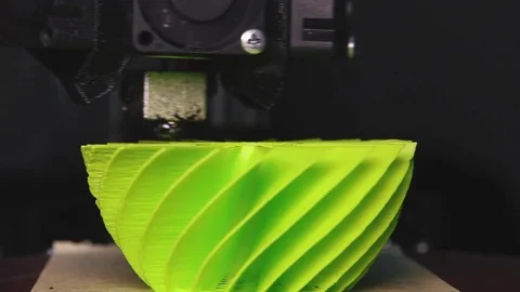  3D the printer prints the part Stock Footage 82022037