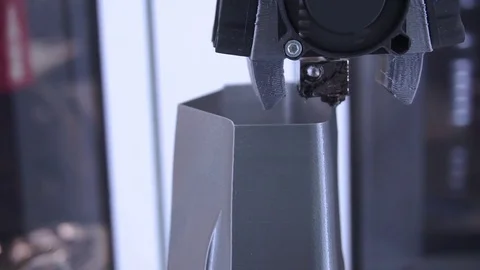 3D the printer prints the part Stock Footage 82584777