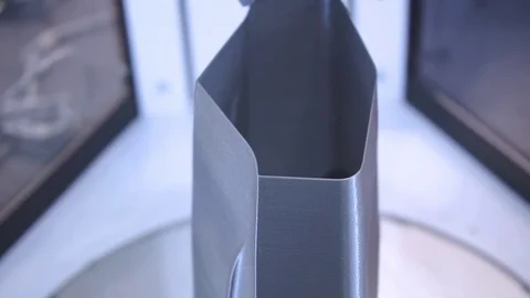 3D the printer prints the part Stock Footage 82584785