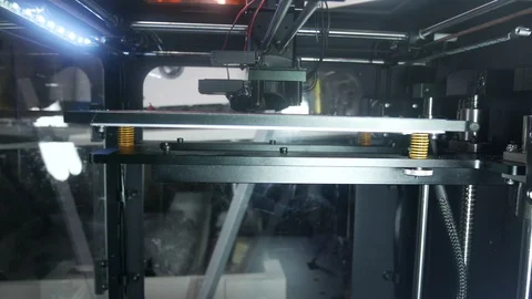 3d the printer prints the part Stock Footage 89143974