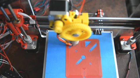 3d the printer prints the part Stock Footage 101833525