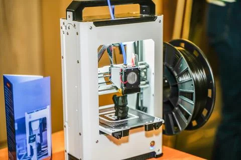 3D printer prints Stock Photos