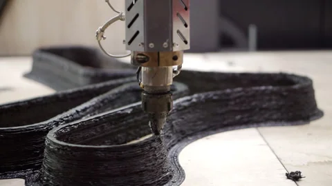 3D printer prints a plastic figurine. Stock Footage 244664699