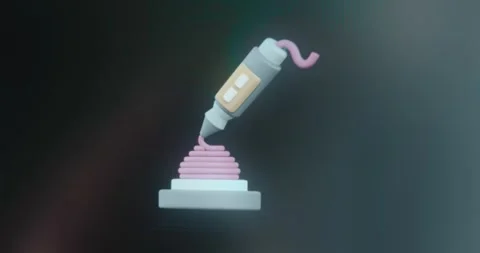 3D printer in the process of creating an object Stock Footage 314730200