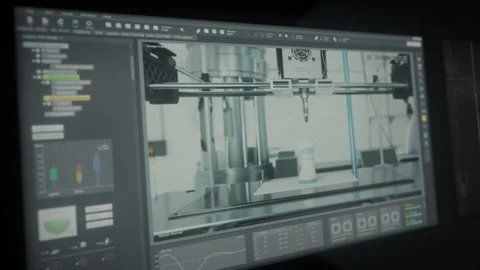 3D Printer Produces Bionic Arm To Aid In Disability Treatment In Clinic Stock Footage 312020949