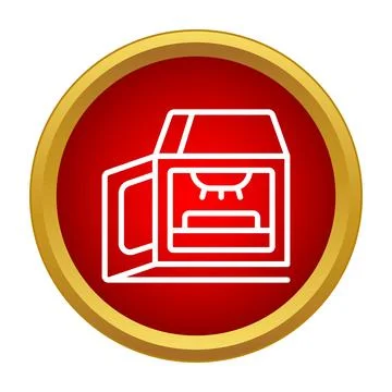 3d printer producing additive manufacturing icon design Stock Illustration