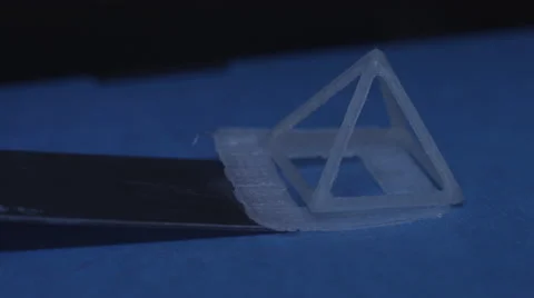 3D Printer Removing Object from Plate 4K Vídeo Stock 40759933