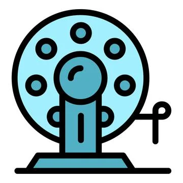 3d printer roll icon vector flat Stock Illustration