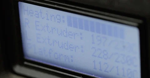 3d printer screen, while working, close-up Stock Footage 78878972