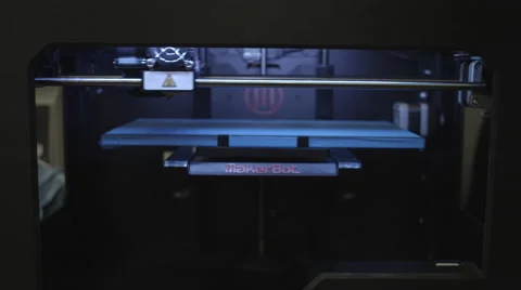 3D Printer Slide Dolly In and Out Power On 4K Vídeos de archivo 40764215