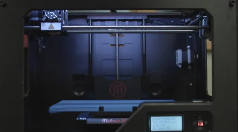 3D Printer Slide Dolly In and Out 4K Vídeo Stock 40764222