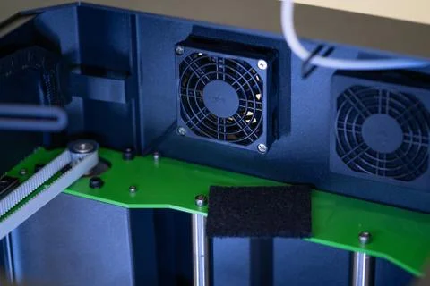 3D printer structure from the inside Stock Photos