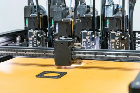 3d printer technology concept, highlighting innovation, futuristic design, .. Stock Photos