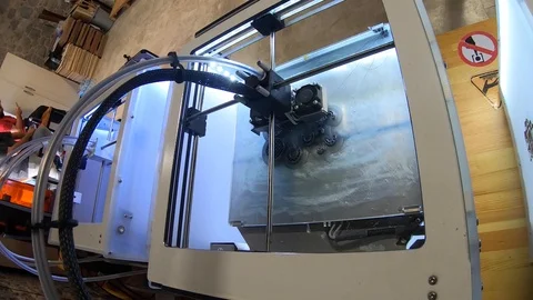 3d printer timelapse Video stock 126066949