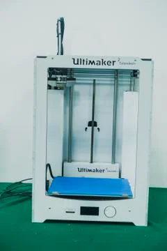3D printer used to joined or solidified material Stock Photos