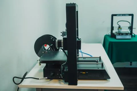 3D printer used to joined or solidified material Stock Photos