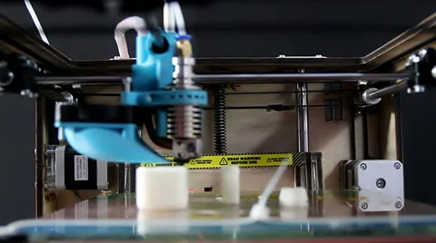 3D Printer At Work Stock Footage 63264082