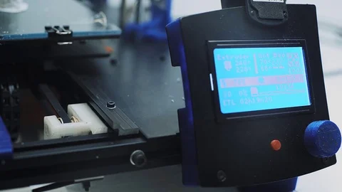 3d printer at work Stock Footage 72782362