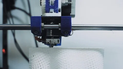3d printer at work Stock Footage 72782645