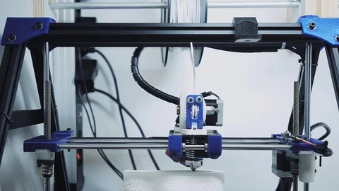 3d printer at work Stock Footage 72782906
