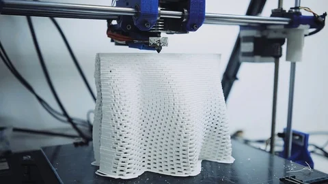 3d printer at work 스톡 동영상 72783080