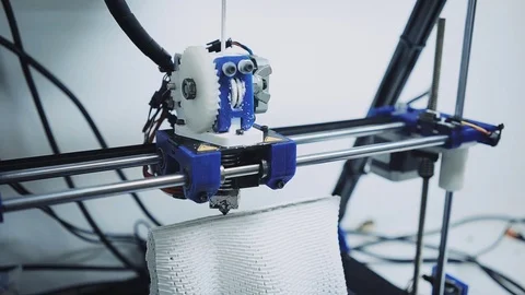 3d printer at work Stock Footage 72783168