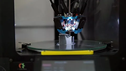 3d printer at work Stock Footage 155222236