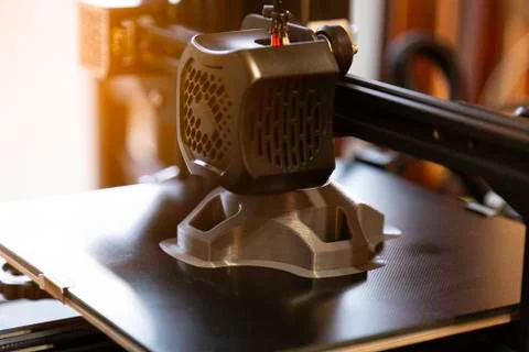 3D printer work Stock Photos