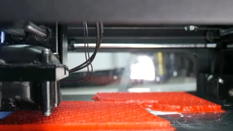 3d printer in the workflow 動画素材 89660129