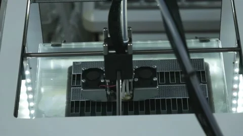 3D printer working. 3D printer. Stock Footage 147103317