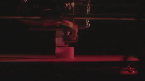 3D printer working and printing. Close up. Video stock 145900765
