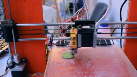 3D printer working close up. Automatic t... | Stock Video | Pond5