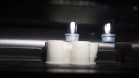 3D printer working close up. Stock Footage 124123166