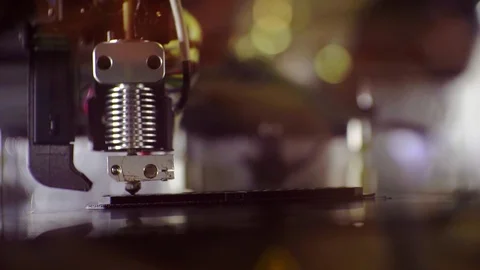3D printer working close up. Stock Footage 124258238