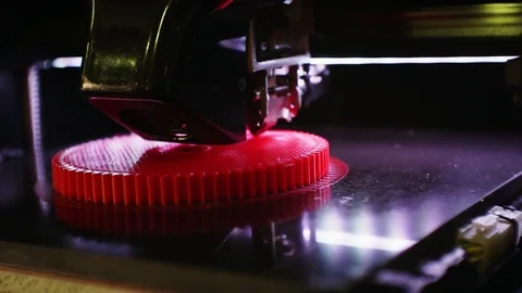 3D printer working close up. Stock Footage 124258319