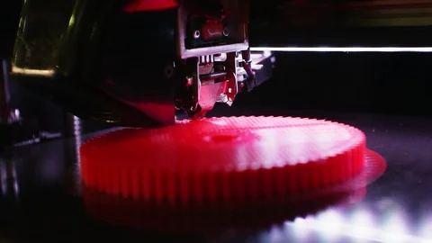 3D printer working close up. Stock Footage 124258506