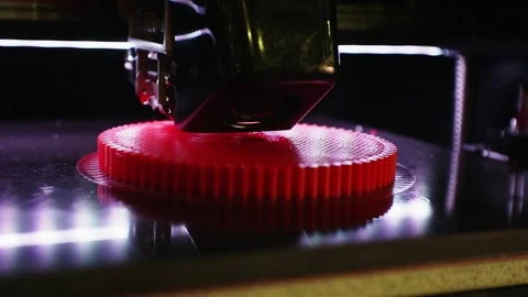 3D printer working close up. Stock Footage 124258566