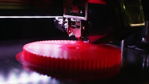 3D printer working close up. Stock Footage 124258647