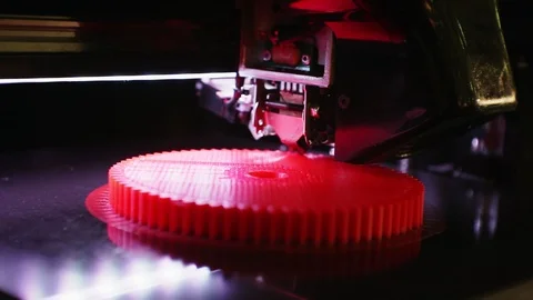 3D printer working close up. Stock Footage 124258662