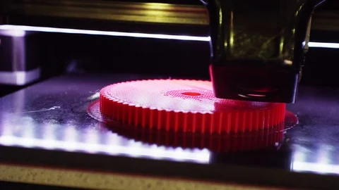 3D printer working close up. Stock Footage 124287083