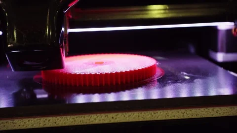 3D printer working close up. Stock Footage 124287620