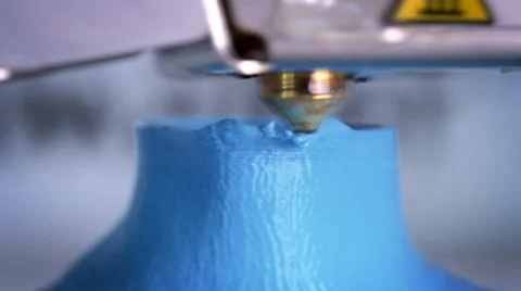 3D printer working, Extreme Close Up Vidéo 39809083