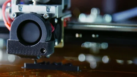 3D printer working Stock Footage