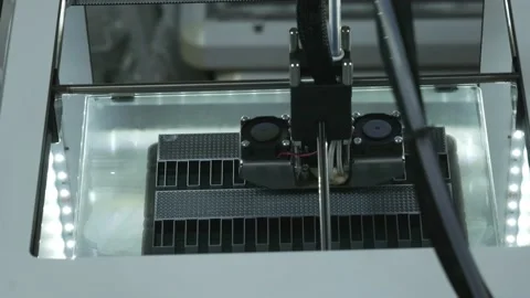 3D printer working. Stock Footage 147104870