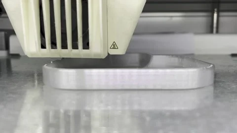 3D Printer Working Stock Footage 216082544