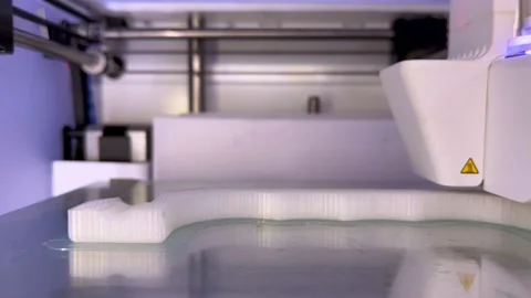 3D Printer Working Stock Footage 217401574