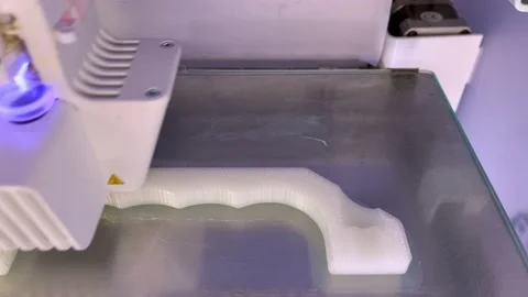 3D Printer Working Stock Footage 217401603