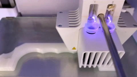 3D Printer Working Stock Footage 217401617