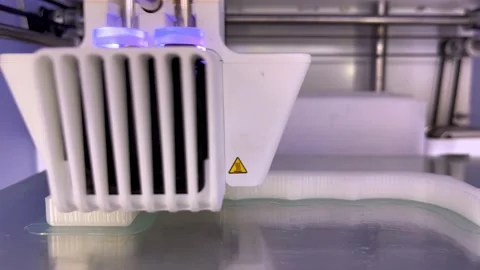 3D Printer Working Stock Footage 217401631
