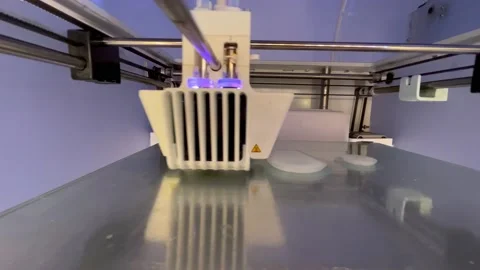3D Printer Working Stock Footage 217563674